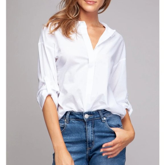 Always And Forever Long Sleeve Button Down Shirt (Black) - Picture 3 of 4